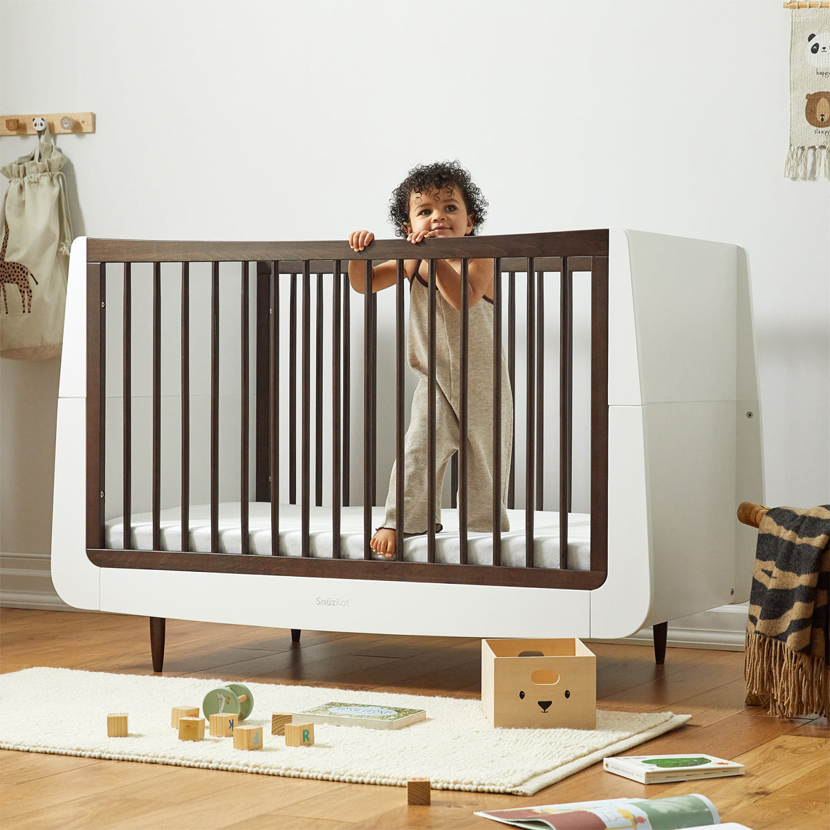 SnuzKot Skandi - The Natural Edit - 2 Piece Nursery Furniture Set - Ebony