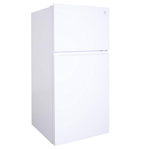 20.5 Cu Ft Refrigerator Freezer – 33" Wide, Glass Shelves, ENERGY STAR Certified, White