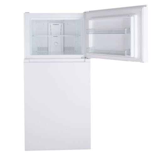 20.5 Cu Ft Refrigerator Freezer – 33" Wide, Glass Shelves, ENERGY STAR Certified, White