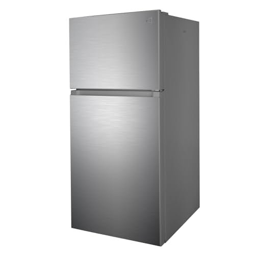 4.4 Cu Ft RV Refrigerator with Freezer – 12V Stainless Steel, Lock, Frost-Free, Adjustable Shelves