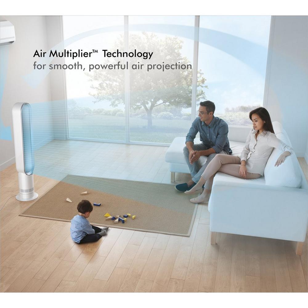 Dyson AM07 Cooling Fan in White/Silver