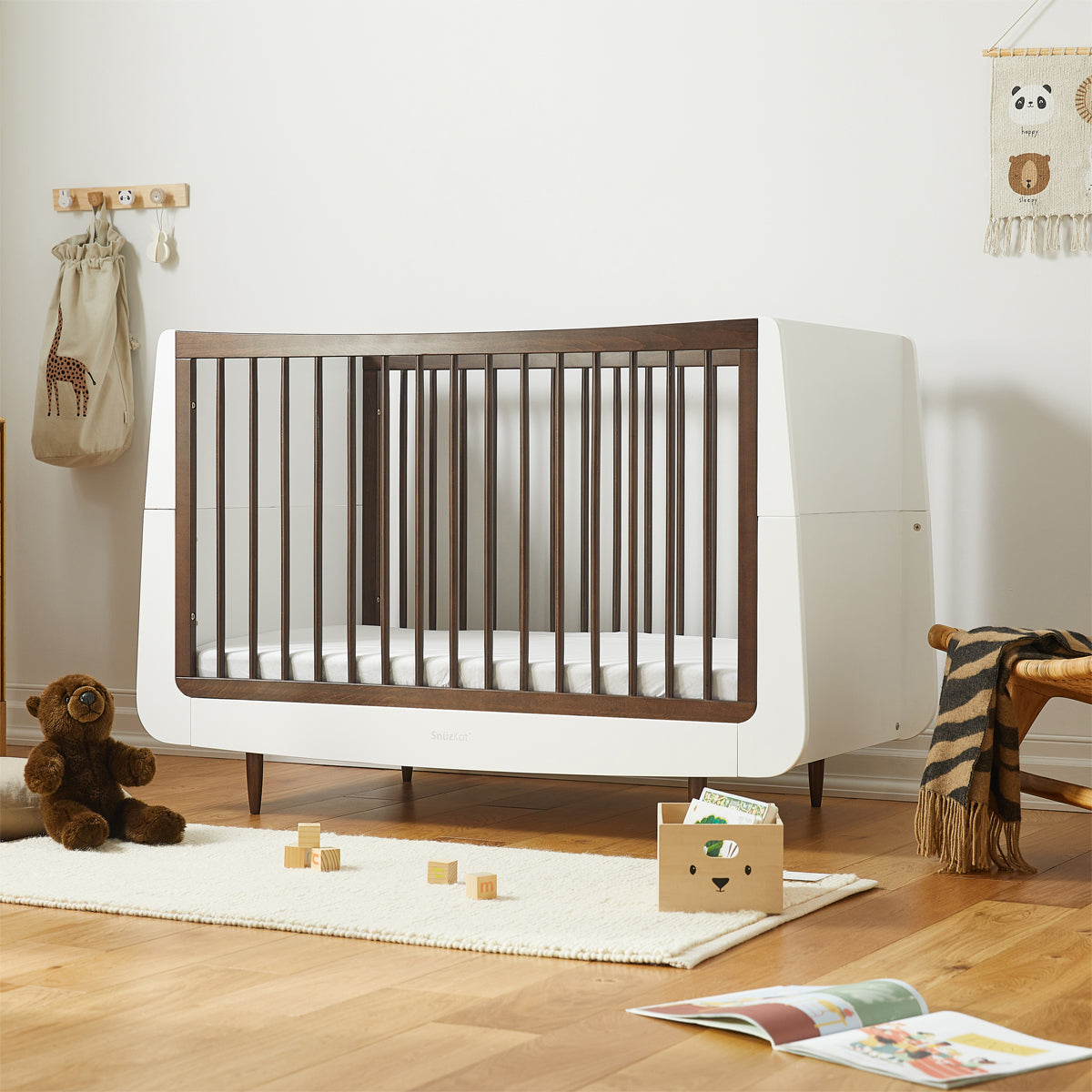SnuzKot Skandi - The Natural Edit - 3 Piece Nursery Furniture Set - Ebony