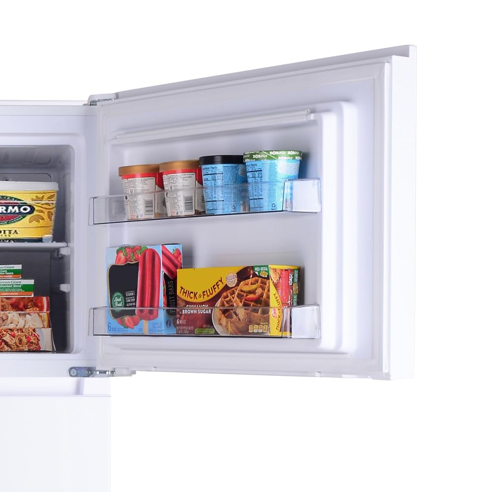 20.5 Cu Ft Refrigerator Freezer – 33" Wide, Glass Shelves, ENERGY STAR Certified, White