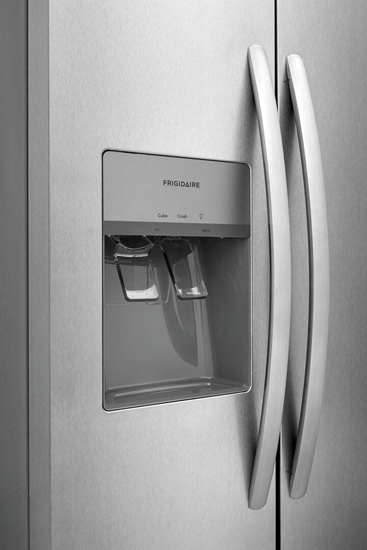 22.2 Cu Ft Side-by-Side Refrigerator – Stainless Steel, Ice Maker, LED Lighting
