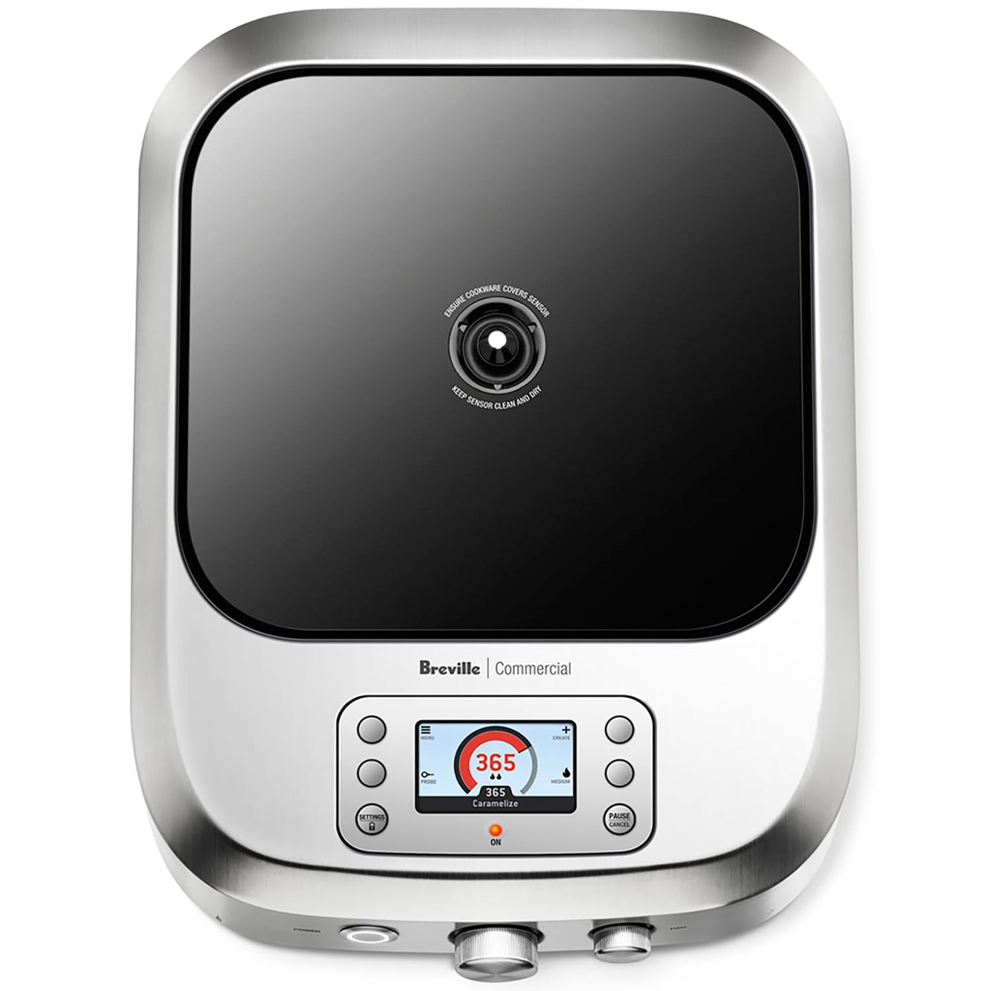 Commercial Induction Cooktop – Precise Temperature Control, Stainless Steel Finish, Portable Countertop Burner