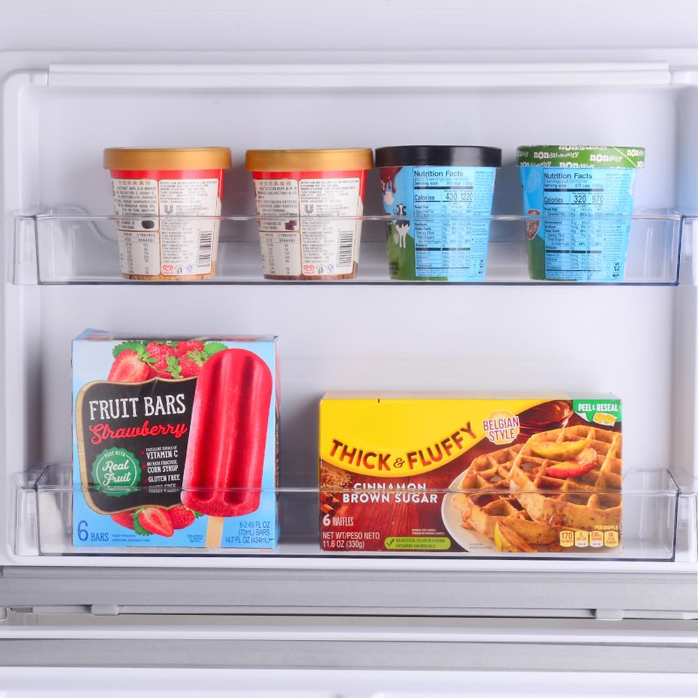 4.4 Cu Ft RV Refrigerator with Freezer – 12V Stainless Steel, Lock, Frost-Free, Adjustable Shelves