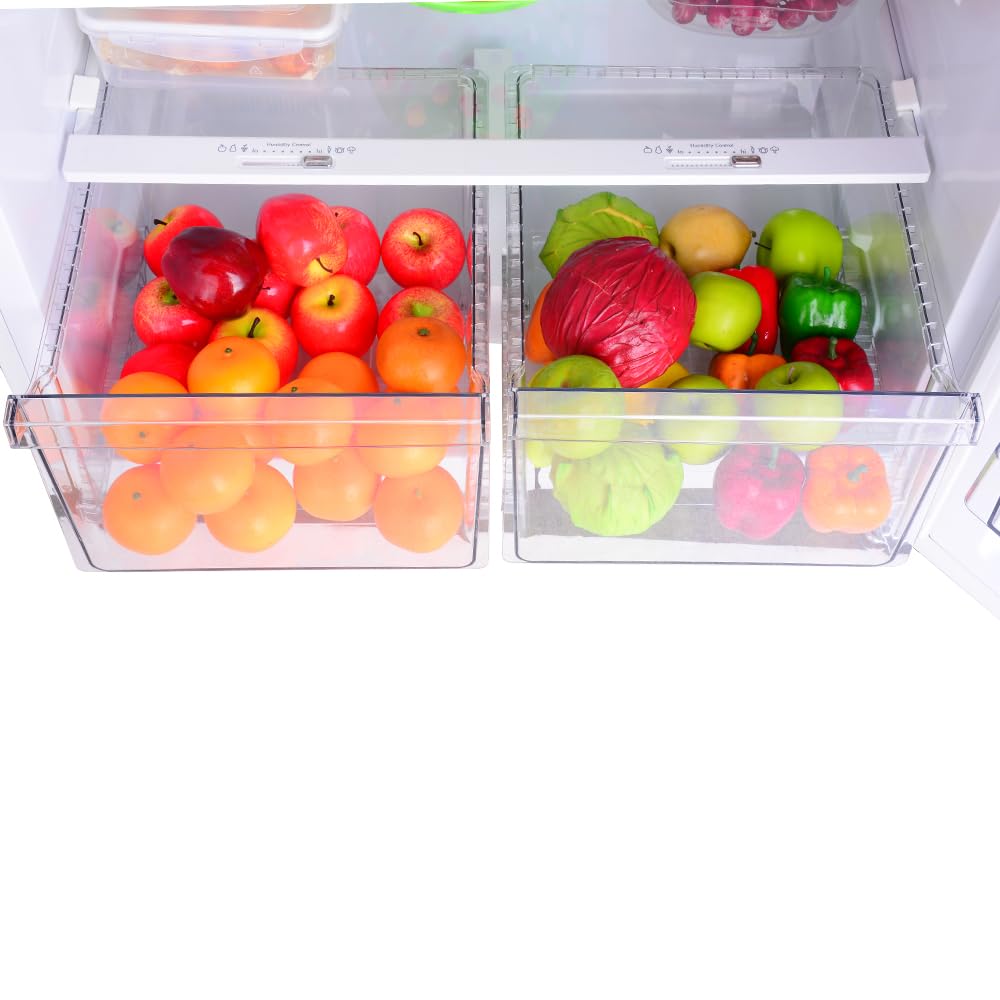 4.4 Cu Ft RV Refrigerator with Freezer – 12V Stainless Steel, Lock, Frost-Free, Adjustable Shelves