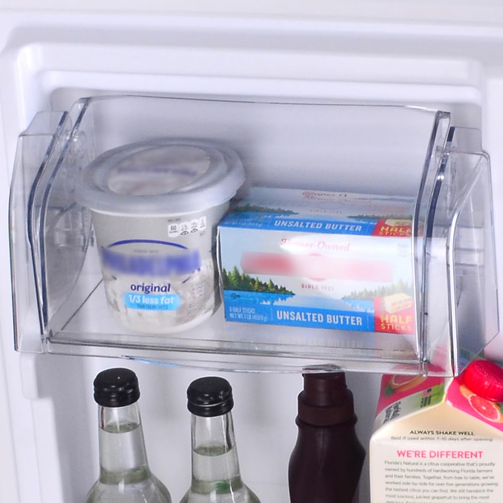 20.5 Cu Ft Refrigerator Freezer – 33" Wide, Glass Shelves, ENERGY STAR Certified, White