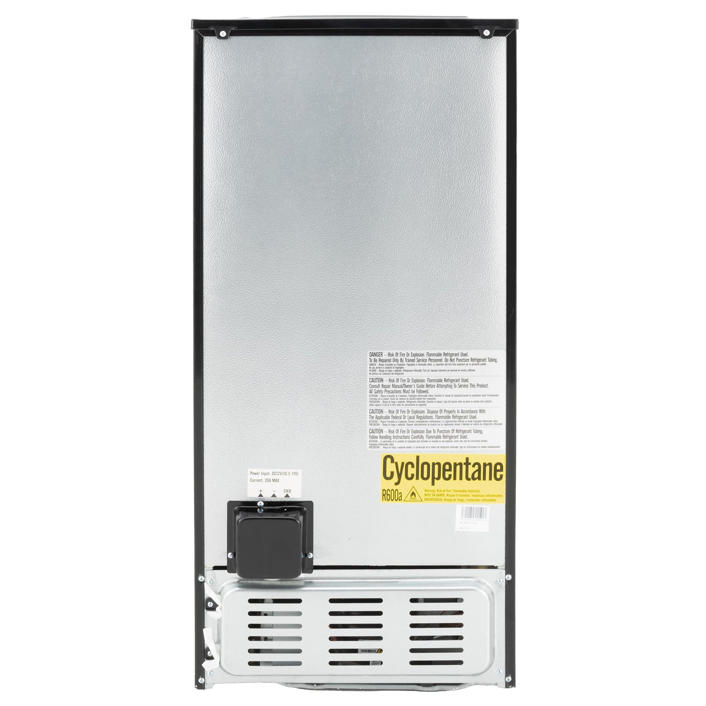 4.5 Cu Ft Double Door Refrigerator Freezer – Small Dorm Apartment Fridge, Adjustable Temp, Black