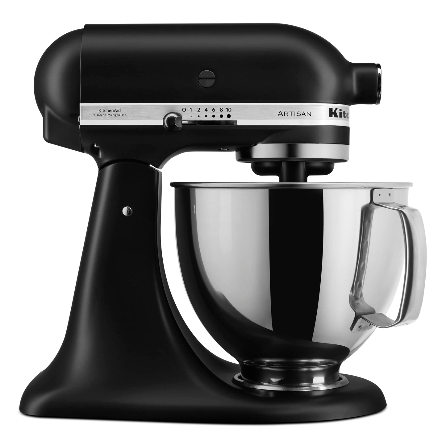 5 Quart Tilt-Head Stand Mixer – Multiple Speeds with Pouring Shield, Durable Kitchen Countertop Appliance, Matte Black
