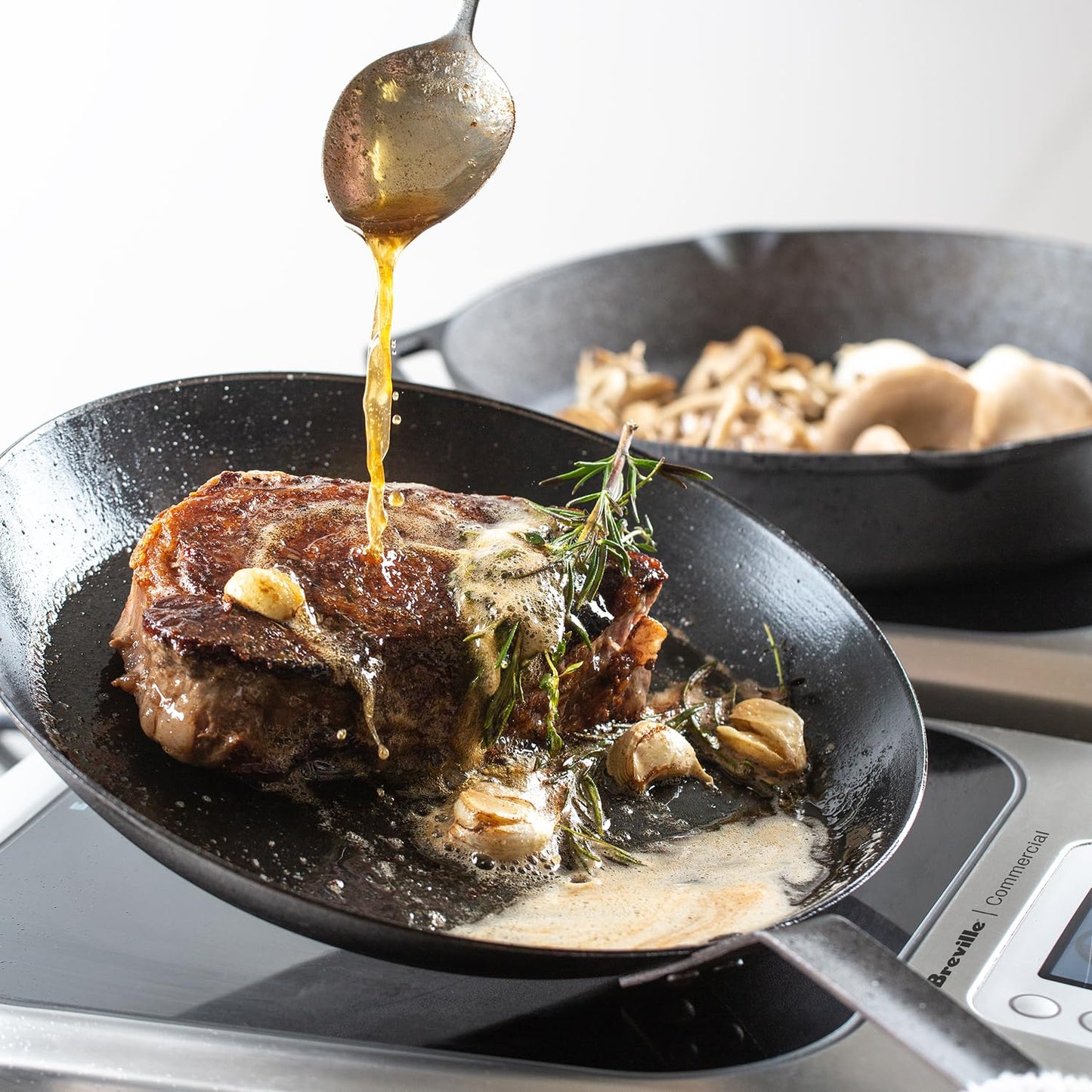 Commercial Induction Cooktop – Precise Temperature Control, Stainless Steel Finish, Portable Countertop Burner