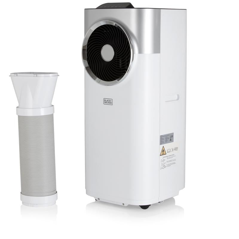 Black & Decker BXAC40008GB 12000 BTU Portable 3-in-1 Air Conditioner, Dehumidifier & Cooling Fan, White