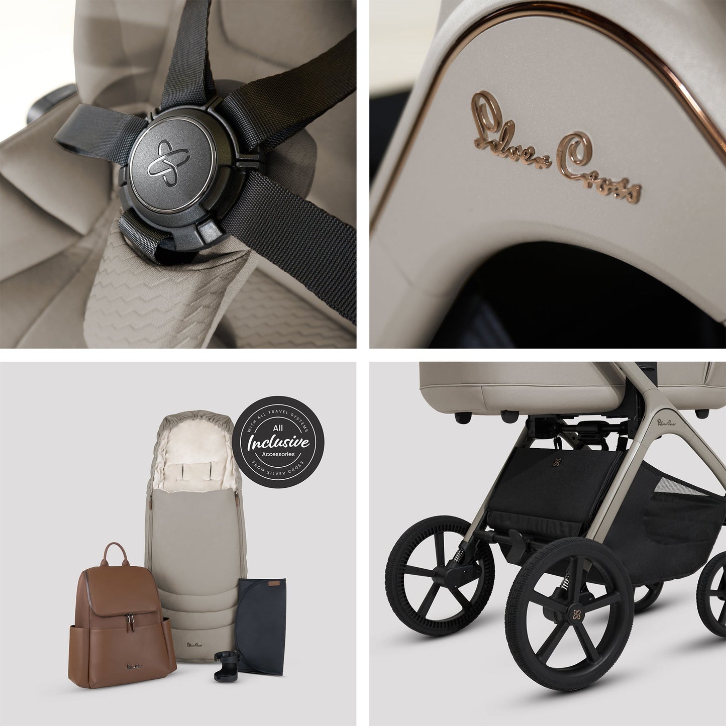 Silver Cross Cove Accessory Bundle - Champagne