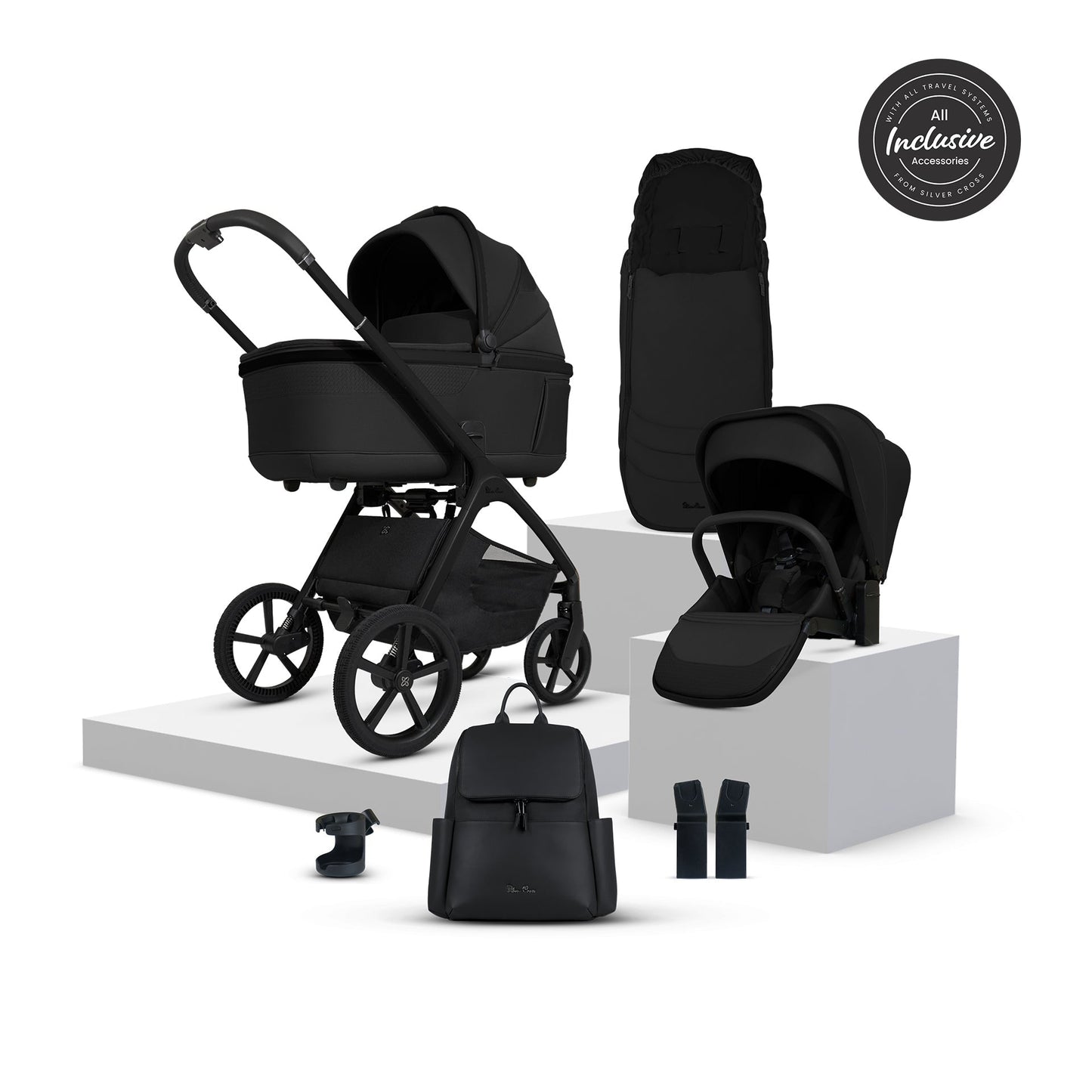 Silver Cross Cove Accessory Bundle - Onyx