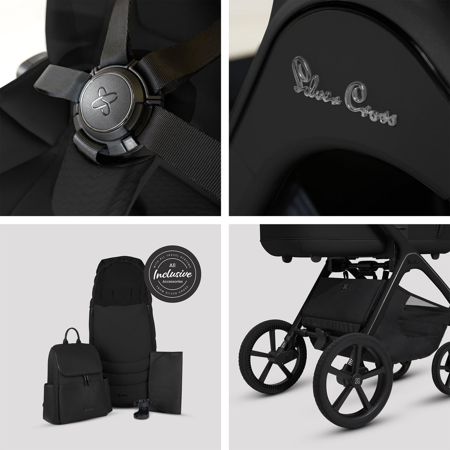 Silver Cross Cove Accessory Bundle - Onyx
