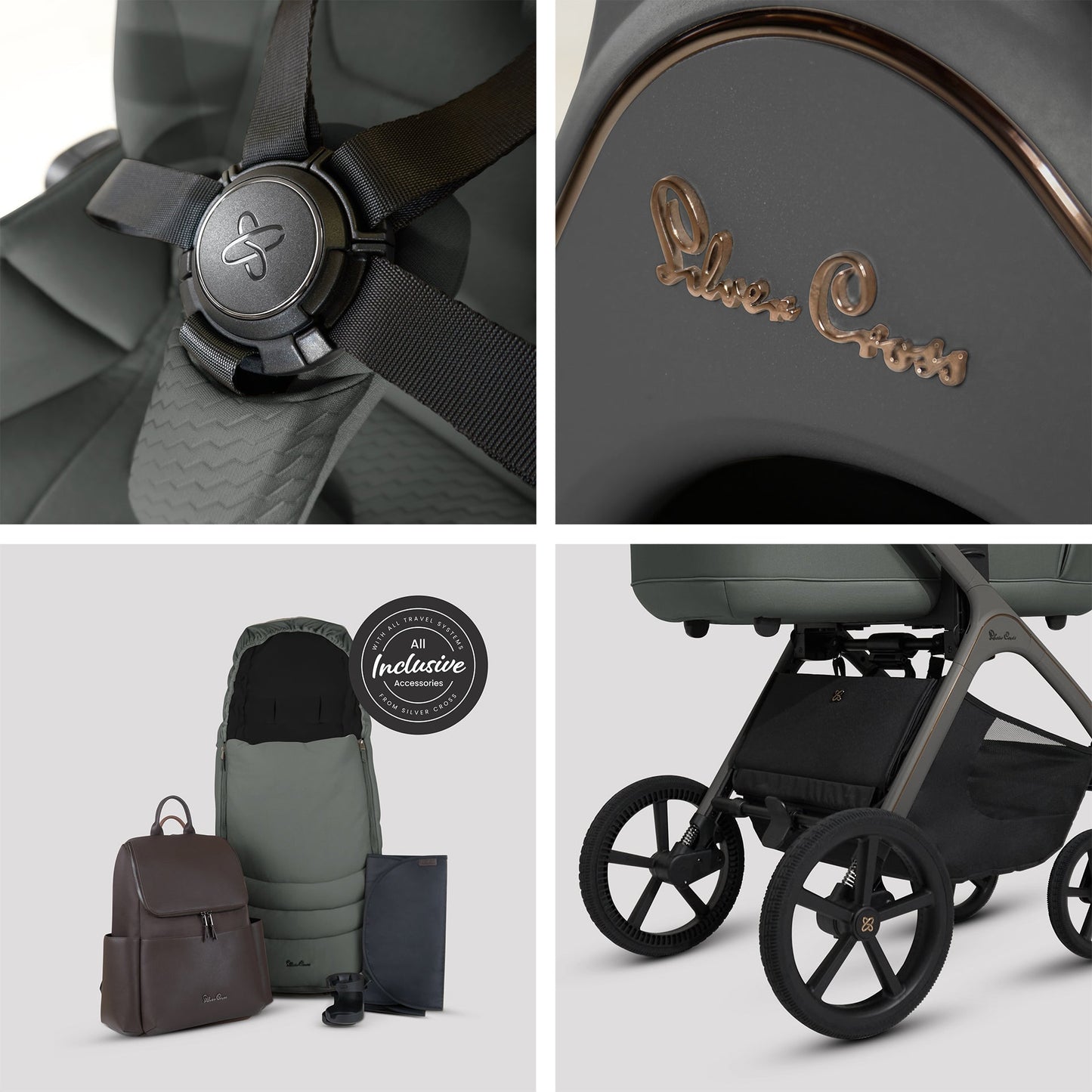 Silver Cross Cove Accessory Bundle - Pewter