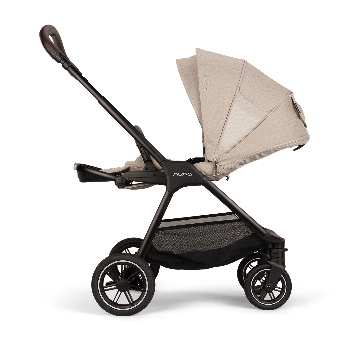 Nuna TRIV next Stroller and Lytl Carrycot - Biscotti