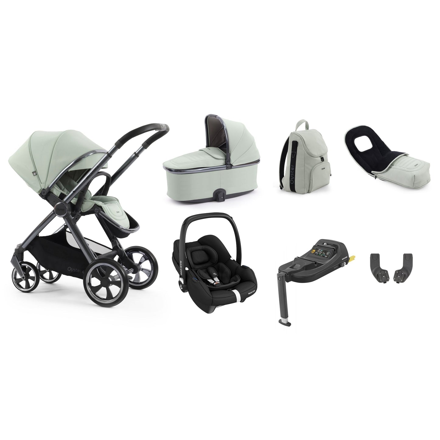 Babystyle Oyster 4 Luxury Maxi-Cosi Cabriofix Bundle - Pistachio