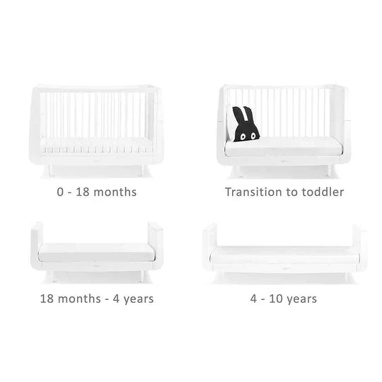 SnuzKot Skandi 2 Piece Nursery Furniture Set - White