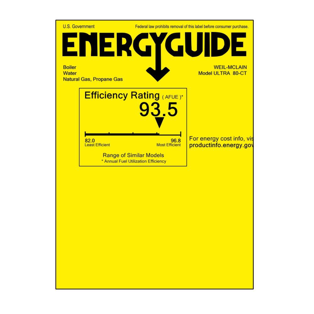 Weil-McLain Ultra Series 4 80,000 BTU Condensing Gas Boiler