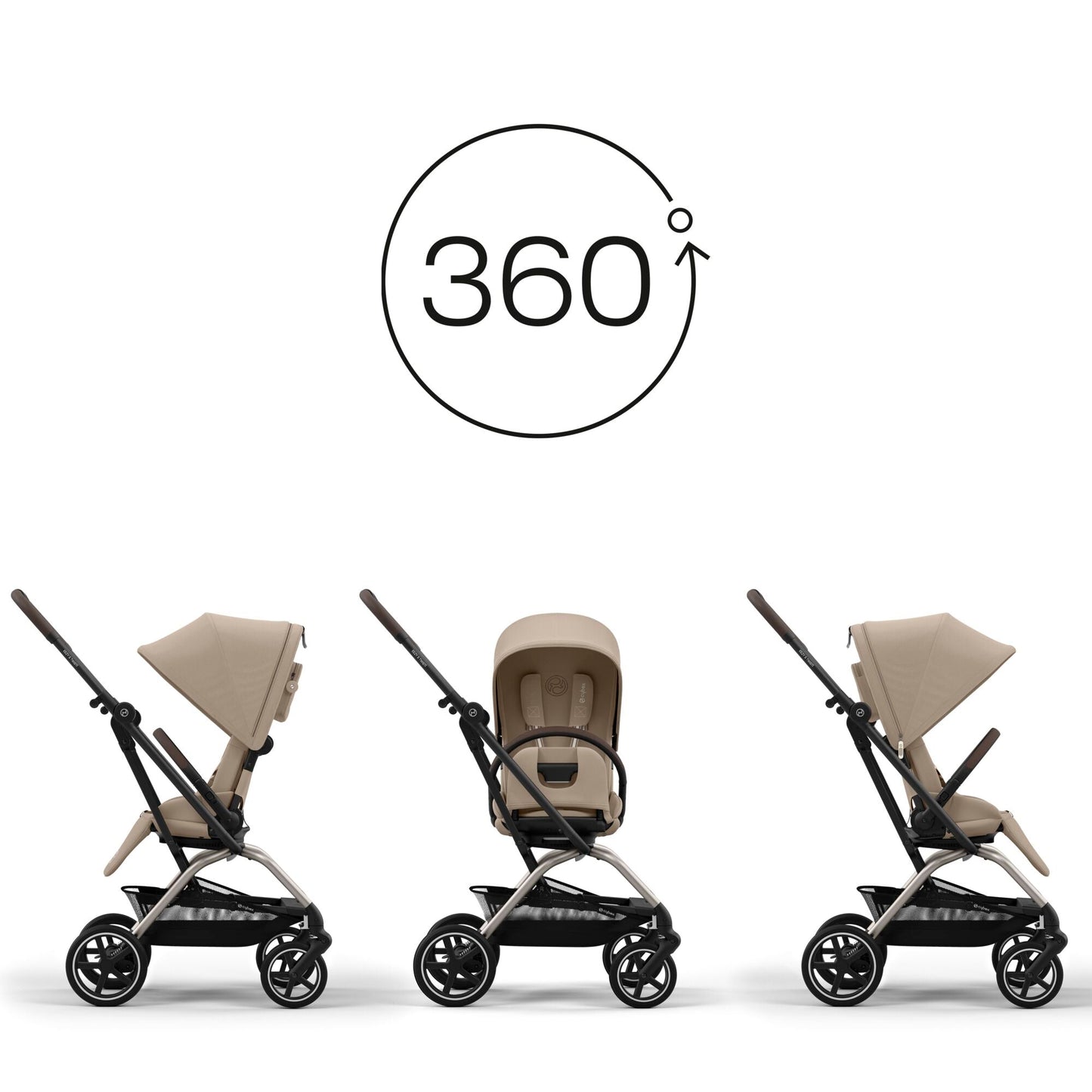 Cybex Eezy S Twist +2 Pushchair - Almond Beige