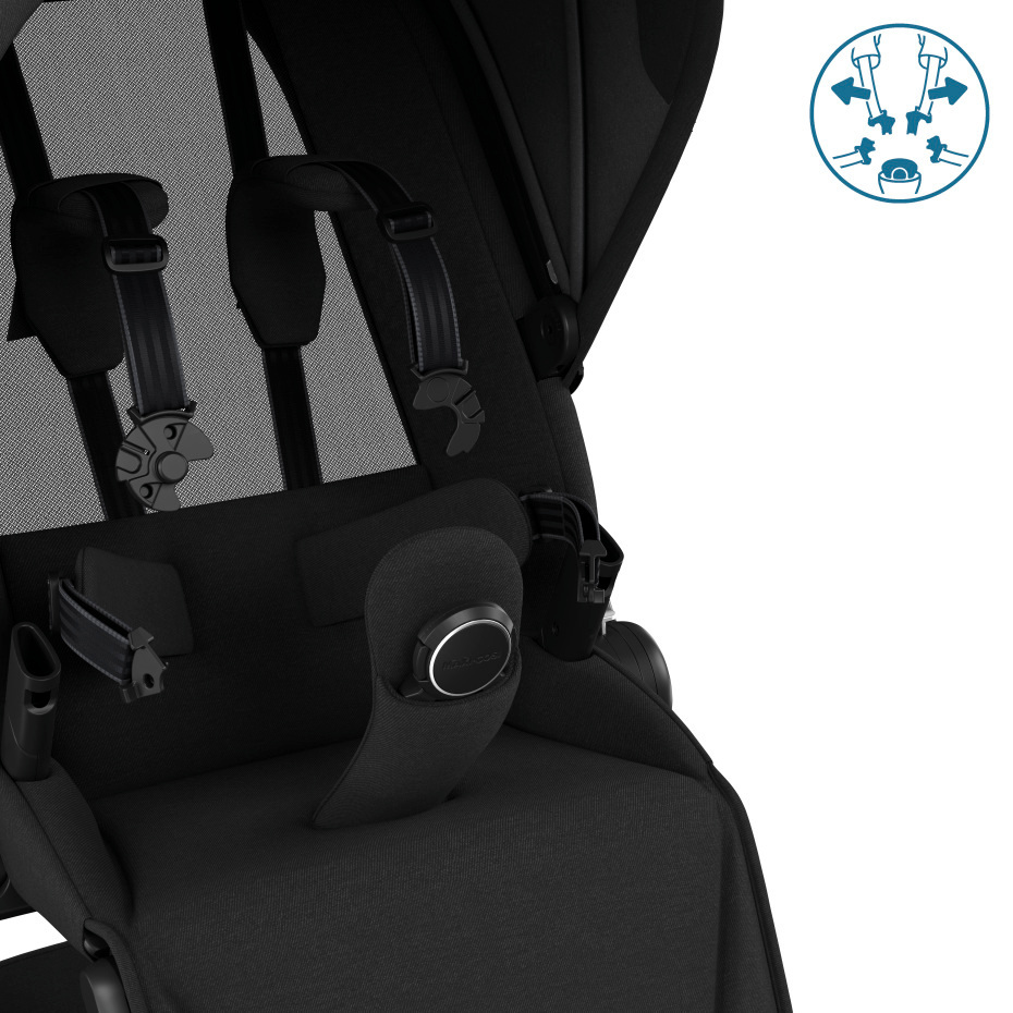Maxi-Cosi FAME Pushchair & Carrycot - Twillic Black