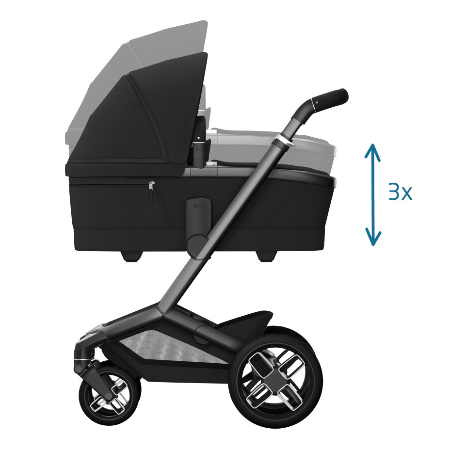 Maxi-Cosi FAME Pushchair & Carrycot - Twillic Black