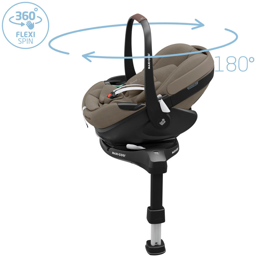 Maxi-Cosi Pebble 360 Pro 2 Car Seat + Familyfix 360 Pro Isofix Base - Twillic Truffle