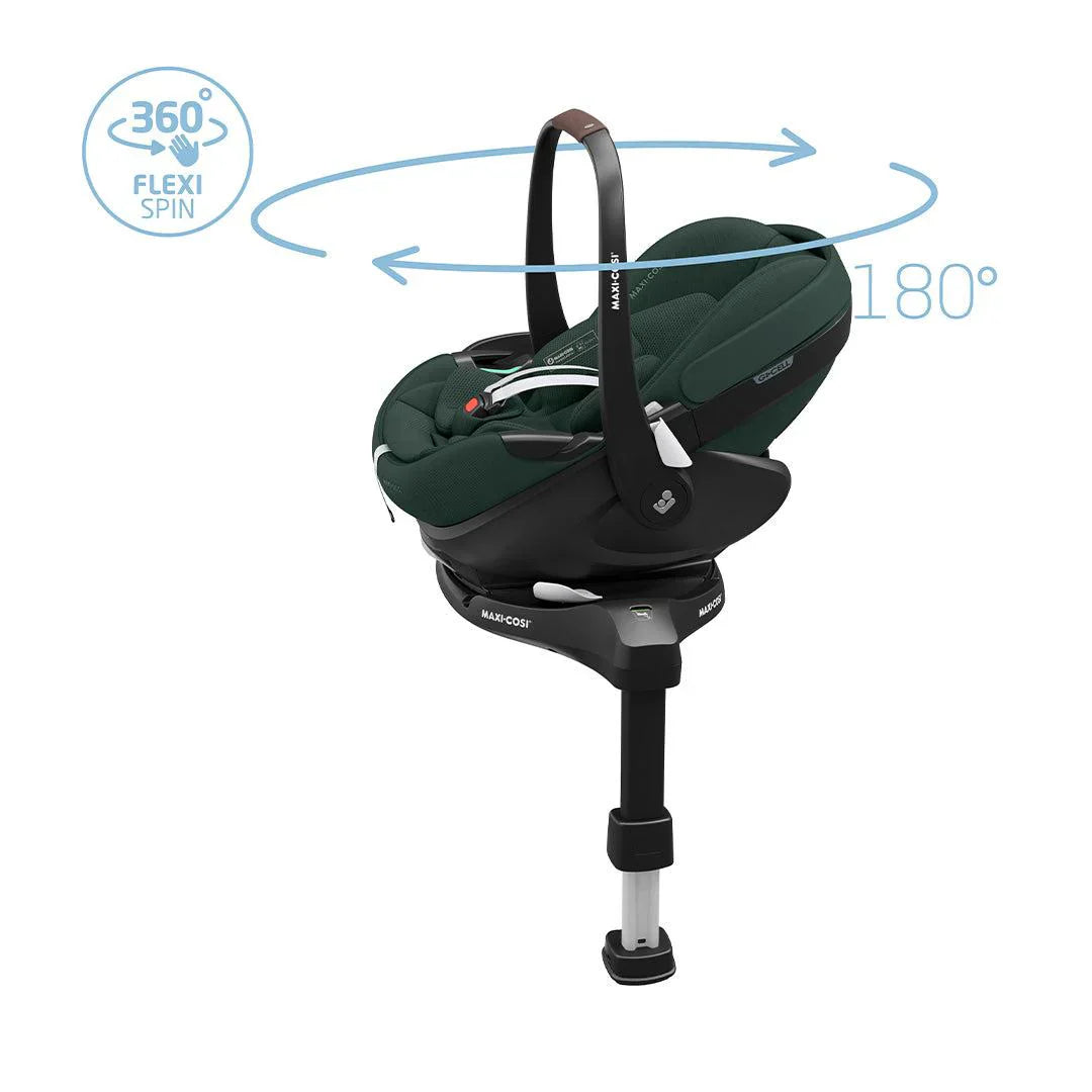 Maxi-Cosi Pebble 360 Pro 2 Car Seat + Familyfix 360 Pro Isofix Base - Twillic Green
