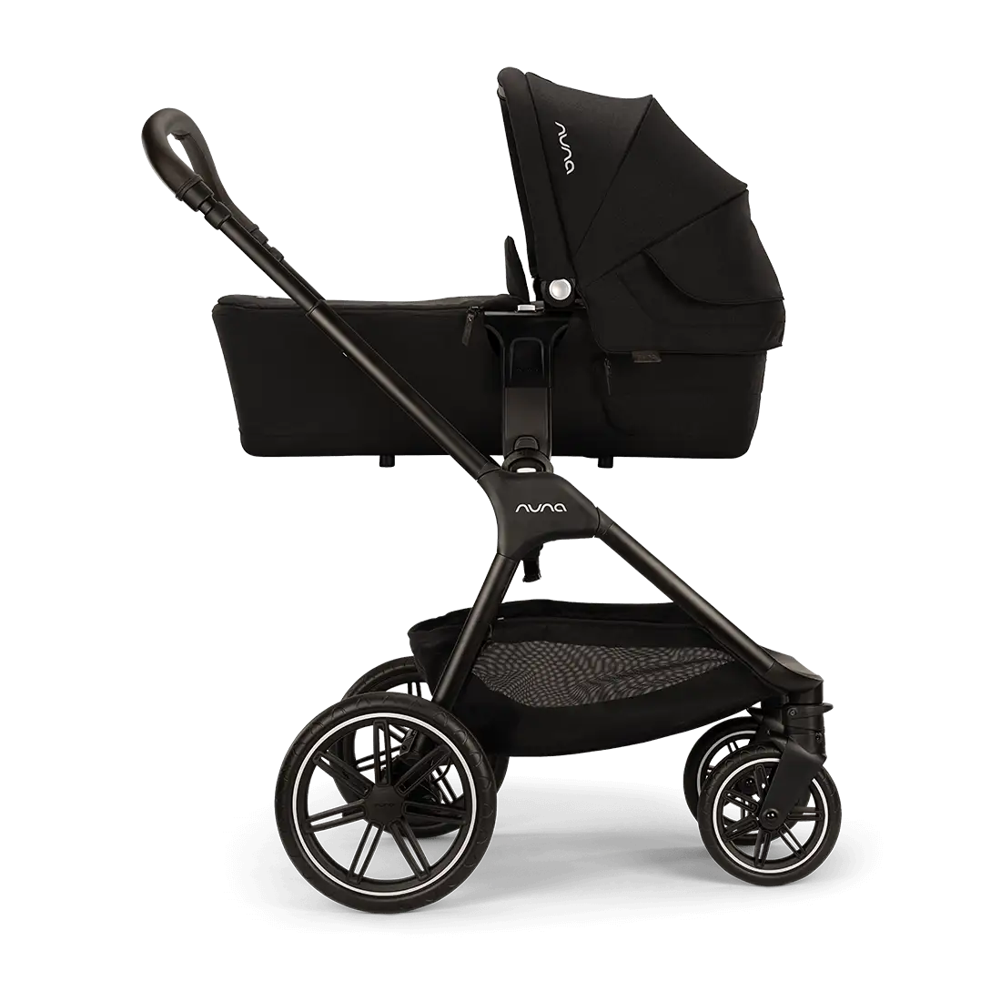 Nuna TRIV lx Stroller with Carrycot, Footmuff & Gloves - Caviar