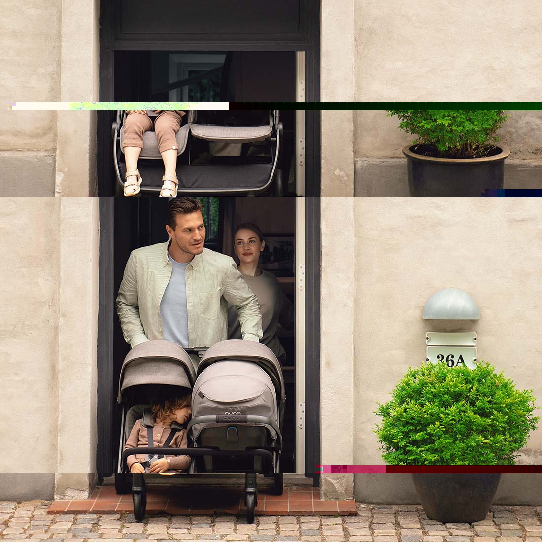 Nuna TRVL dubl Pushchair - Caviar