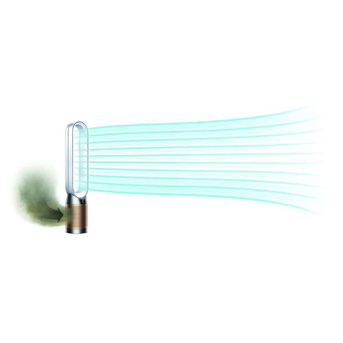 Dyson TP09 HEPA Cool Formaldehyde Air Purifier - White/Gold