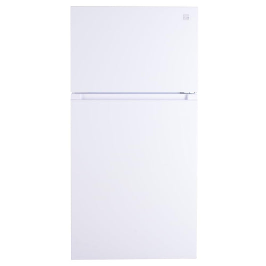 20.5 Cu Ft Refrigerator Freezer – 33" Wide, Glass Shelves, ENERGY STAR Certified, White