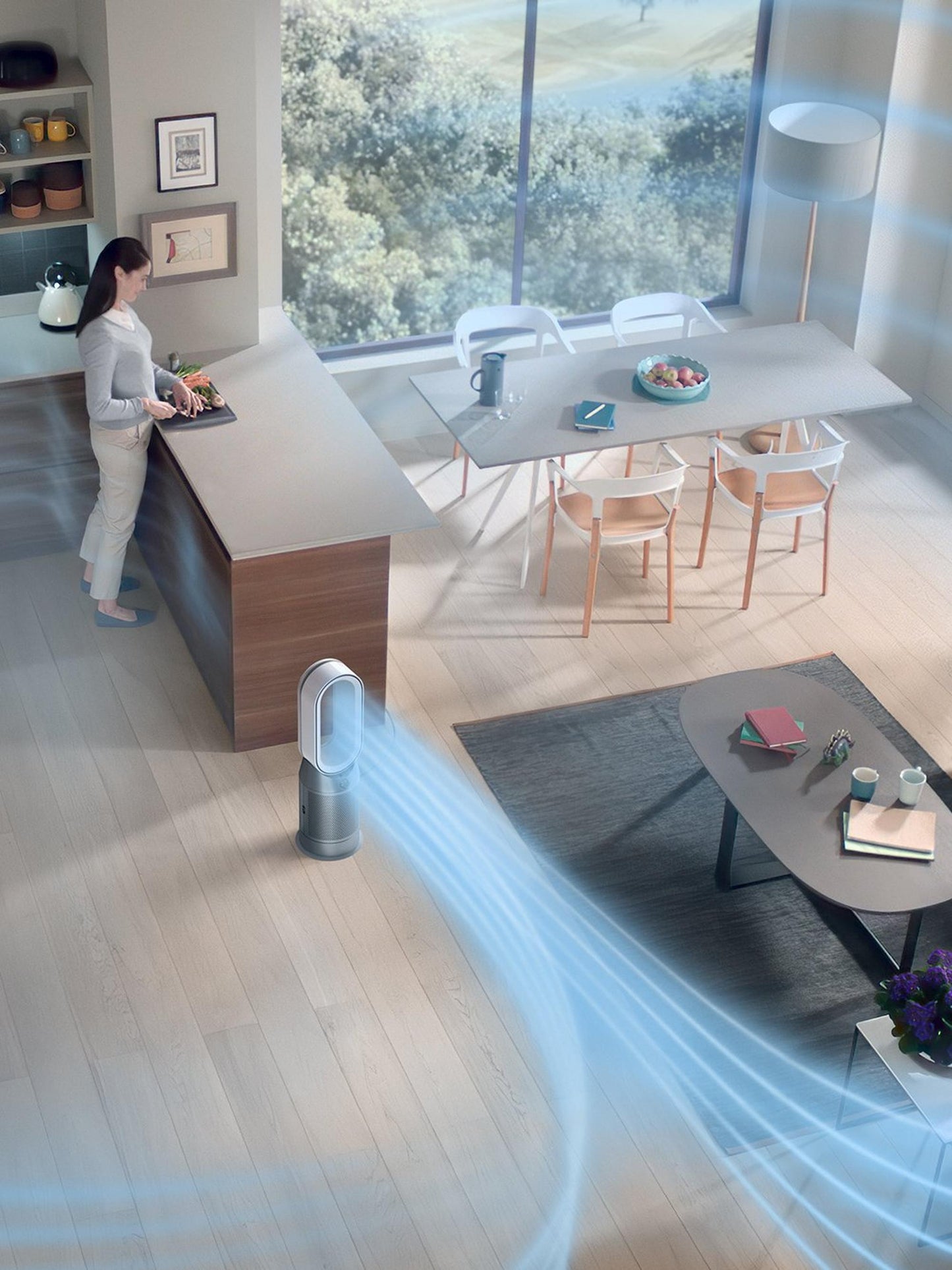 Dyson HP7A Heating & Cooling Air Purifier - White