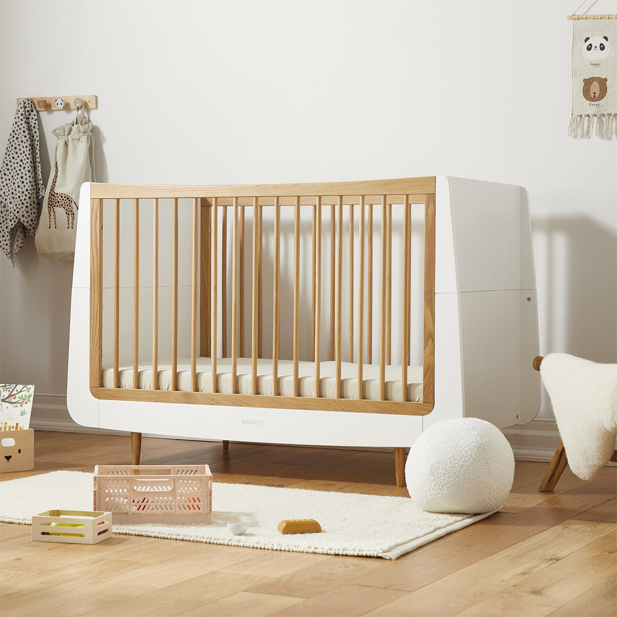SnuzKot Skandi - The Natural Edit - 3 Piece Nursery Furniture Set - Oak