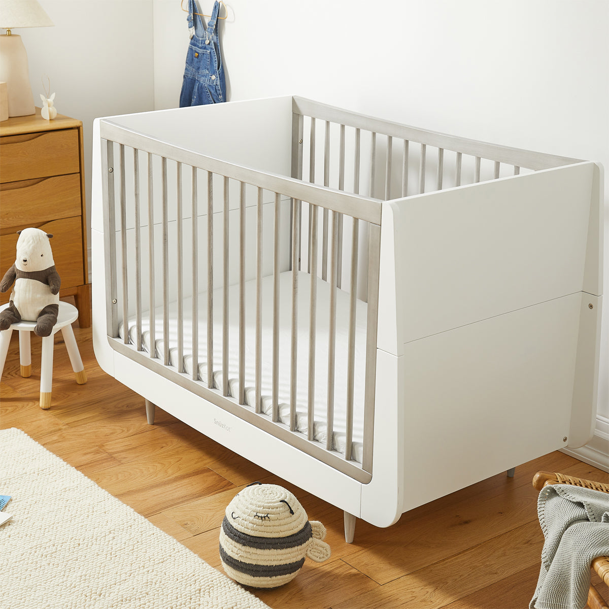 SnuzKot Skandi - The Natural Edit - 3 Piece Nursery Furniture Set - Silver Birch