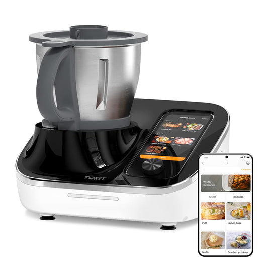 Smart Cooking Robot – 21-in-1 Automatic Cooker & Food Processor, Blender, Steamer, Fryer, AI Control, 3000+ Recipes