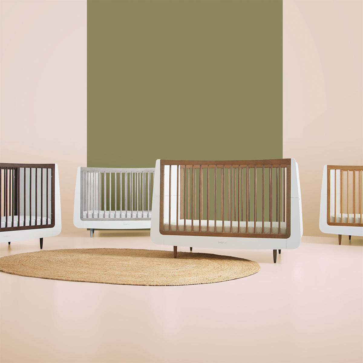 SnuzKot Skandi Cot Bed  - The Natural Edit - Walnut