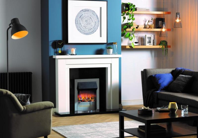 Dimplex POR20CH Portree Optiflame 3D 2000W Electric Fire in Chrome - BLACK FRIDAY DEAL