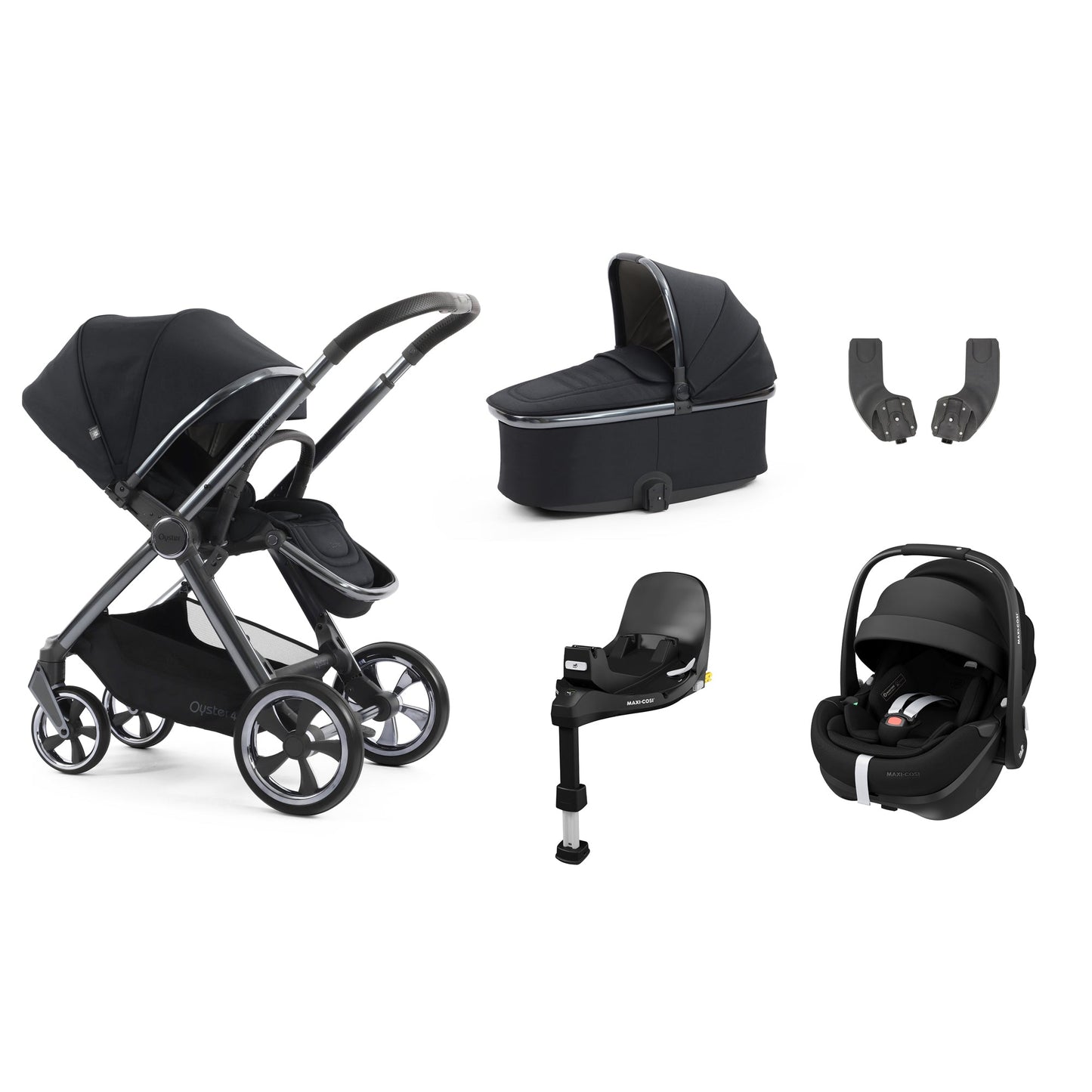 Babystyle Oyster 4 Luxury Pebble 360 Pro2 Bundle - Carbonite