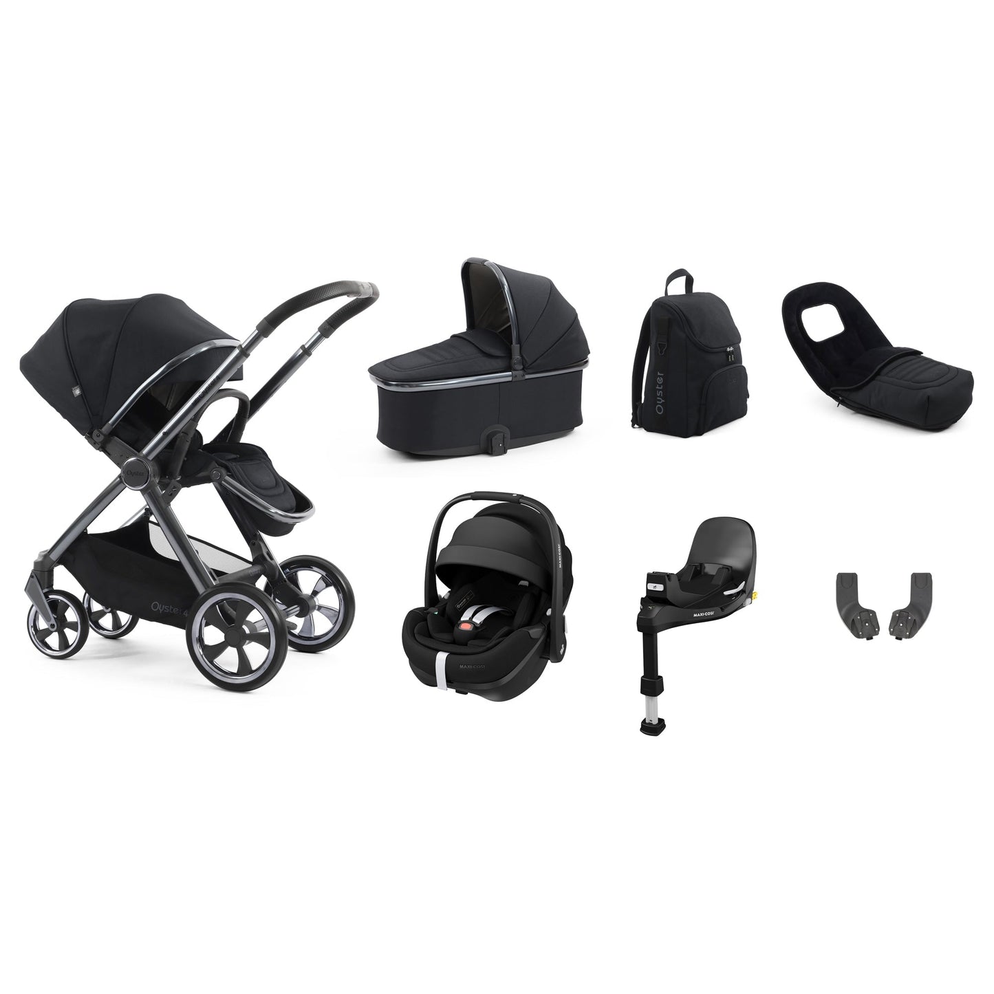 Babystyle Oyster 4 Luxury Pebble 360 Pro2 Bundle - Carbonite