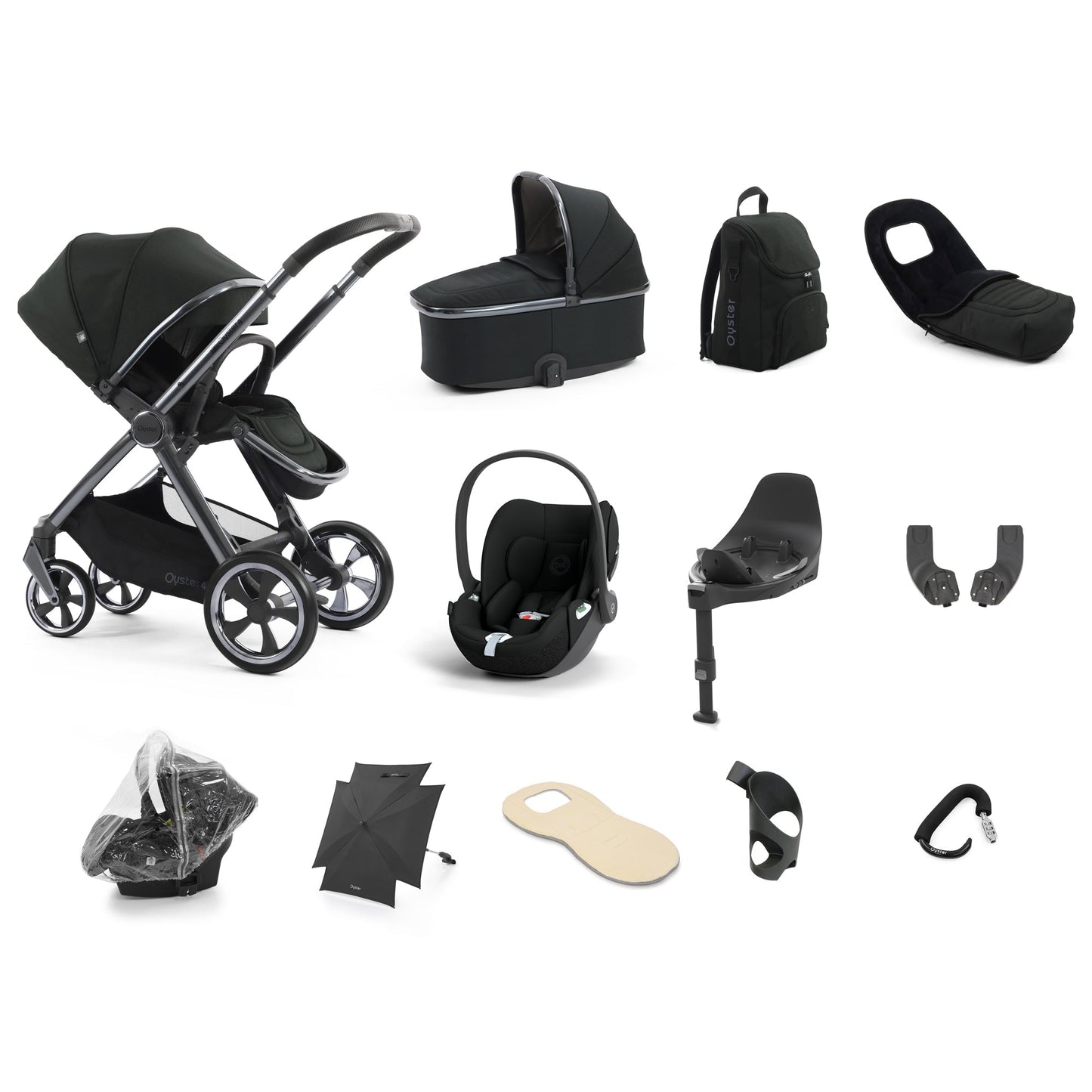Babystyle Oyster 4 Ultimate Cloud T Bundle - Black Olive