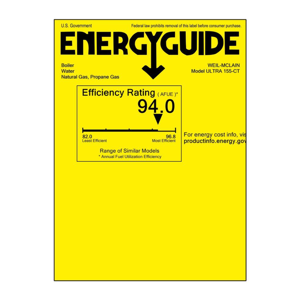 Weil-McLain Ultra Series 4 155,000 BTU Condensing Gas Boiler