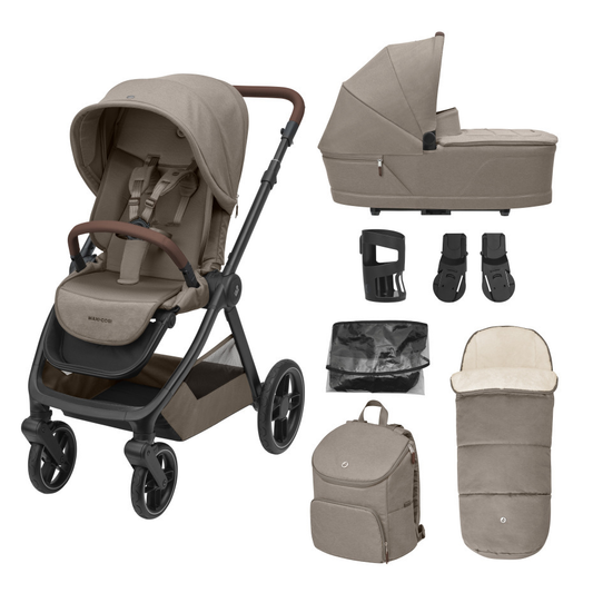 Maxi-Cosi Oxford Pushchair 7 Piece Essential Bundle - Twillic Truffle