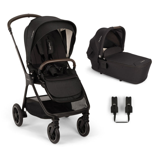 Nuna TRIV next Stroller and Lytl Carrycot - Caviar