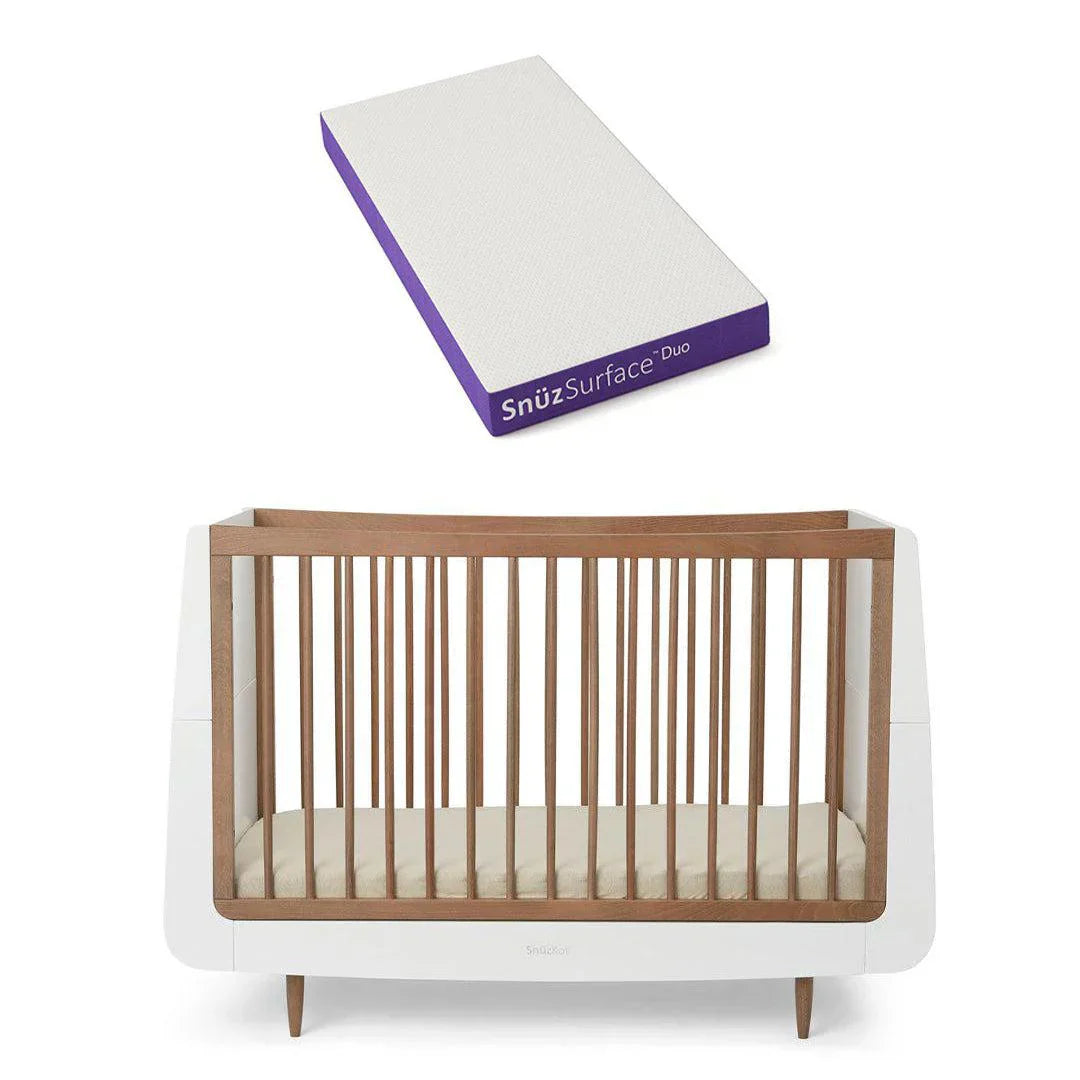 SnuzKot Skandi Cot Bed  - The Natural Edit - Walnut
