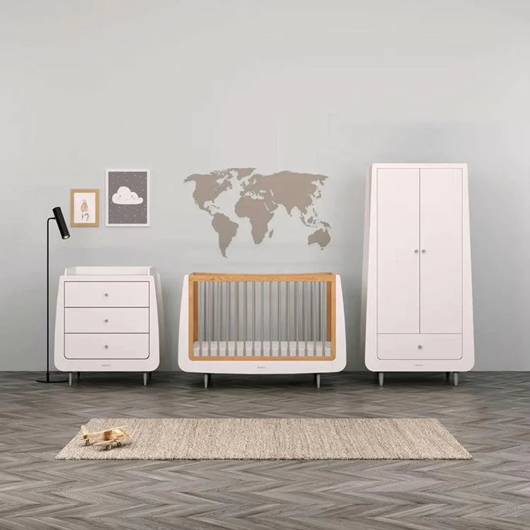 SnuzKot Skandi 3 Piece Nursery Furniture Set - Grey