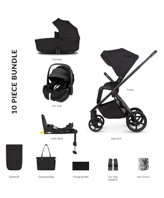 Venicci Claro 3 in 1 including Maxi-Cosi Pebble 360 Pro2 & Base  - Noir